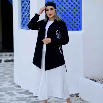 Manteau en lin persan modèle Yekta