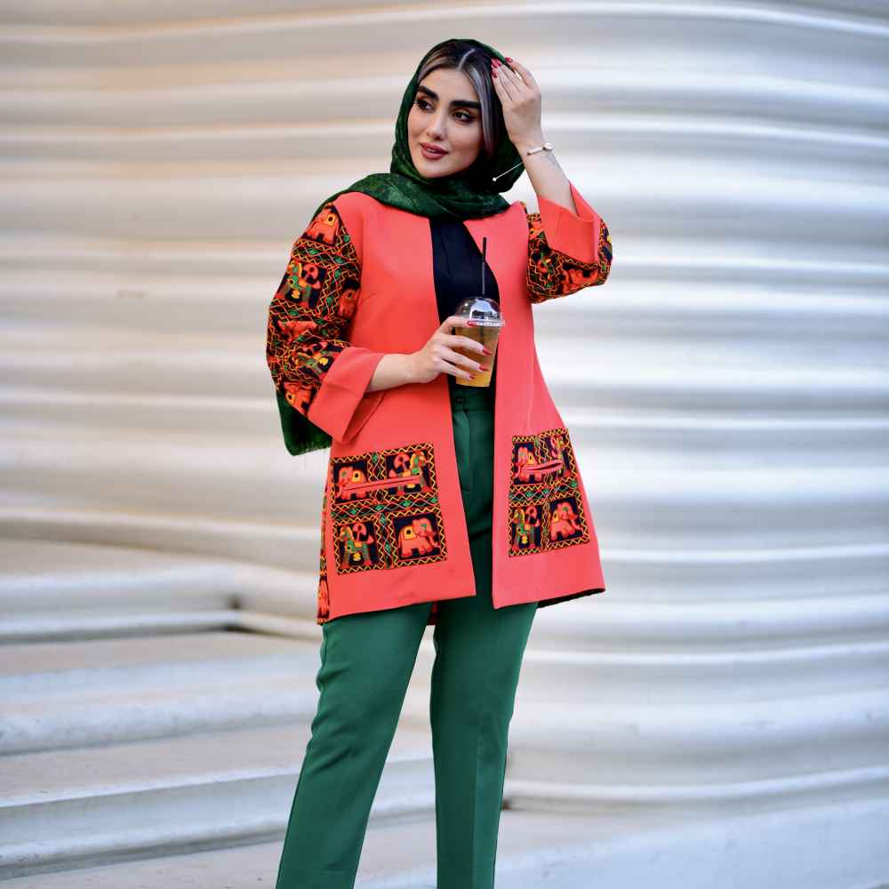 Manteau Suzani persan modèle Arva