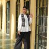 Gilet noir et blanc pour femmes persan modèle Ayda