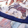 Foulard en soie persane pour femme - Luxe et vibrant carré Rakhsh