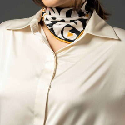 Foulard en soie persane pour femme – Luxe et vibrant carré Khial