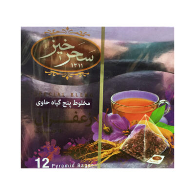 Mélange de tisane Saharkhiz : Safran & Ginseng – 5 paquets