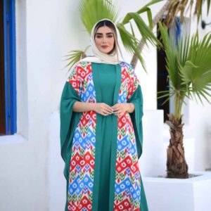 Abaya papillon élégante pour femmes – Tissu crêpe doux