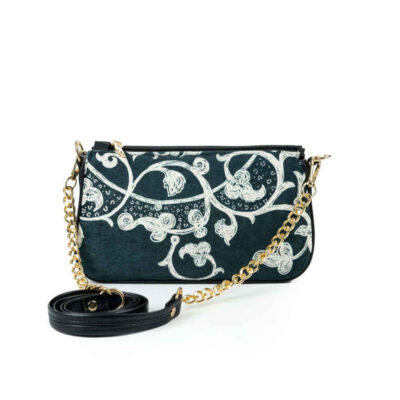 Sac à main en fausse cuir avec chaîne Anahita fait main