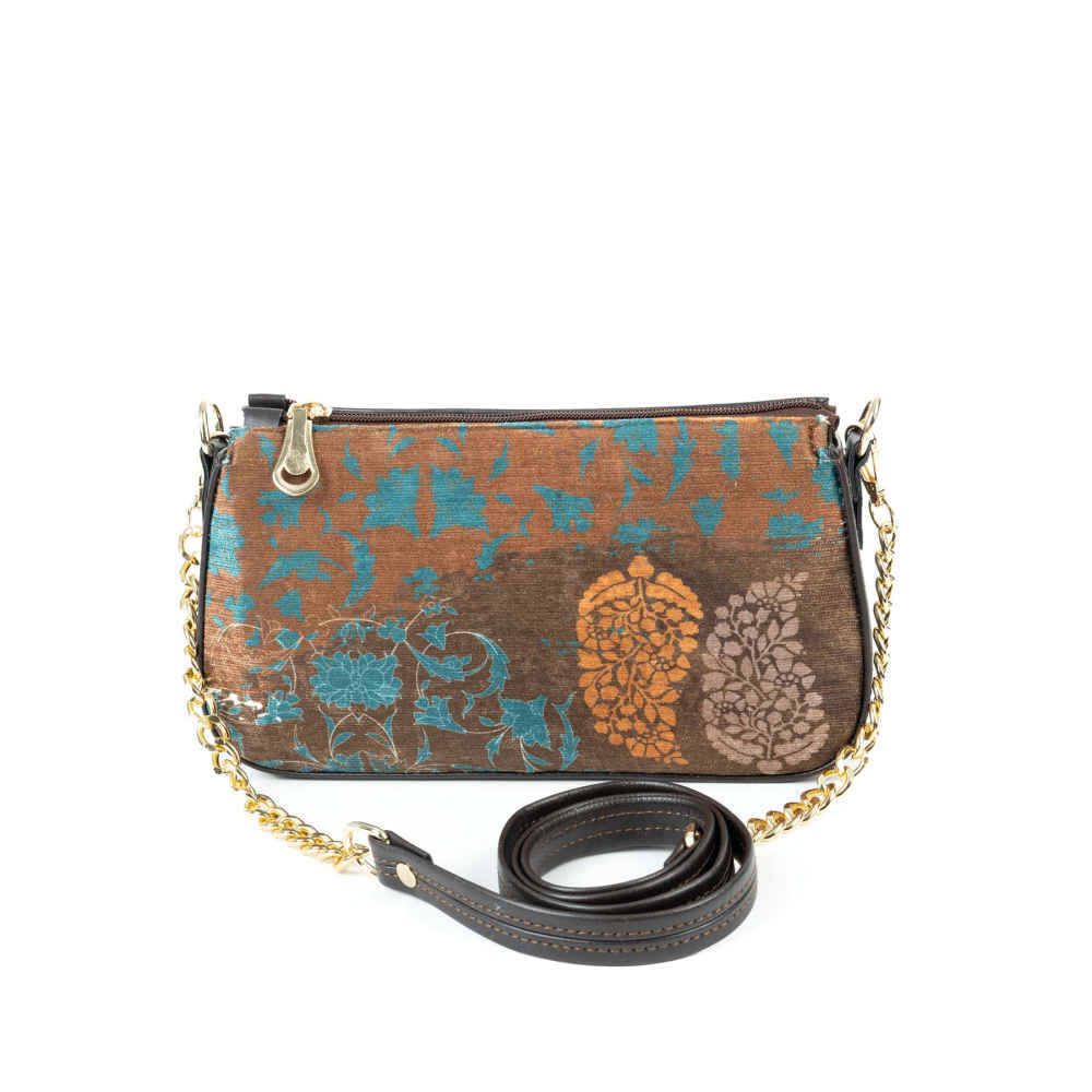 Sac à main en fausse cuir avec chaîne Fatima fait main