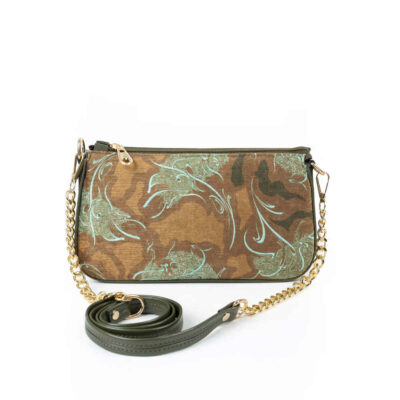 Sac à main en fausse cuir avec chaîne Vala fait main