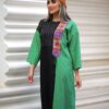 Women's Long Sleeve Linen Dress Model Maral