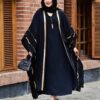 Abaya papillon élégante pour femmes – Manches aérées & tissu doux