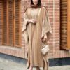 Abaya papillon élégante pour femmes – Manches aérées & tissu doux