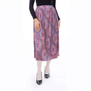 Modèle de jupe midi plissée pour femmes Liam