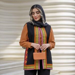 Ensemble gilet, tunique & pantalon pour femmes modèle Yasna