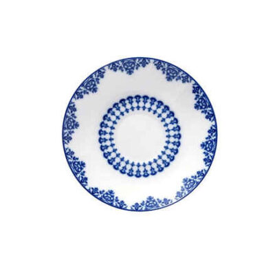 Assiette à thé persane – Porcelaine avec motif Samarghand (Lot de 6)