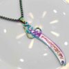 Collier épée Zulfiqar - Collier épée islamique en acier d'Imam Ali
