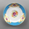 Assiette à thé persane - Porcelaine avec motif Floral Gole Sorkh (Lot de 6)
