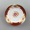 Assiette à thé persane - Porcelaine avec motif Floral Gole Sorkh (Lot de 6)