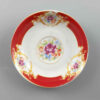Assiette à thé persane - Porcelaine avec motif Floral Gole Sorkh (Lot de 6)