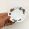 Assiette à thé persane - Porcelaine avec motif Gol Sorkhi (Lot de 6)
