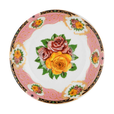 Assiette à thé persane – Porcelaine avec motif Katrin (Lot de 6)