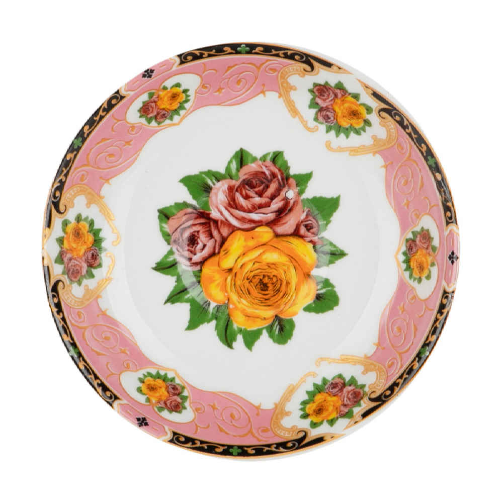 Assiette à thé persane - Porcelaine avec motif Katrin (Lot de 6)