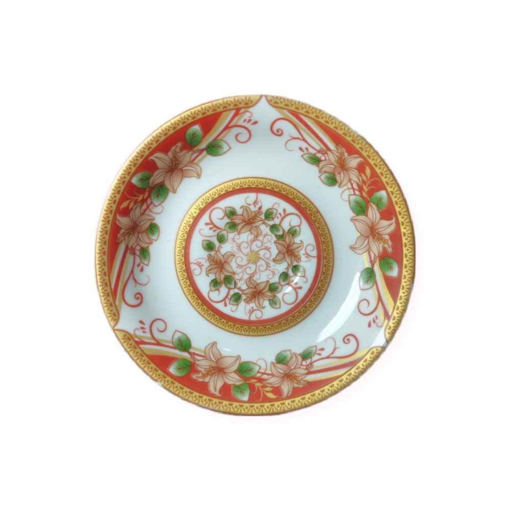 Assiette à thé persane - Porcelaine avec motif Niusha (Lot de 6)