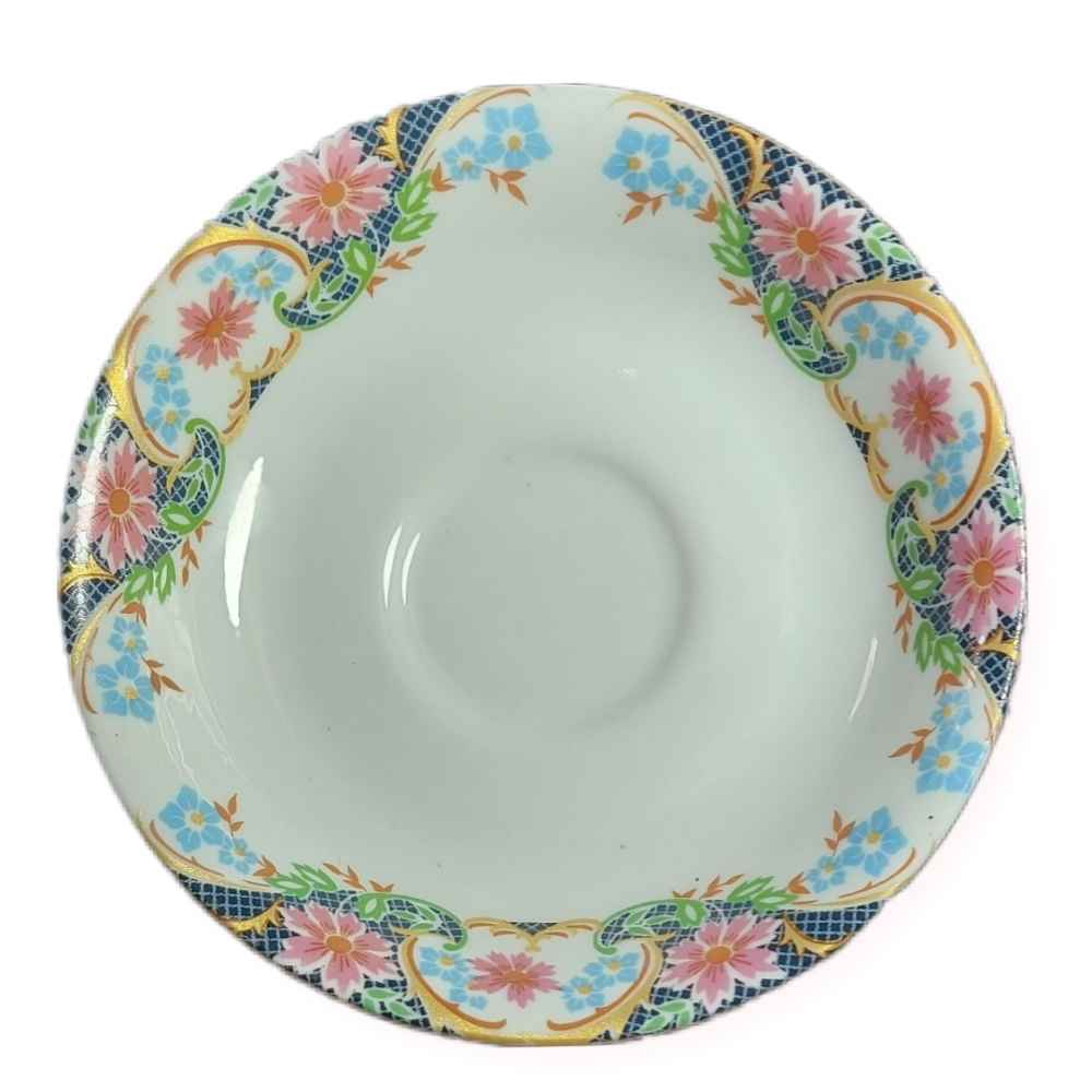 Assiette à thé persane - Porcelaine avec motif Nostalgique (Lot de 6)