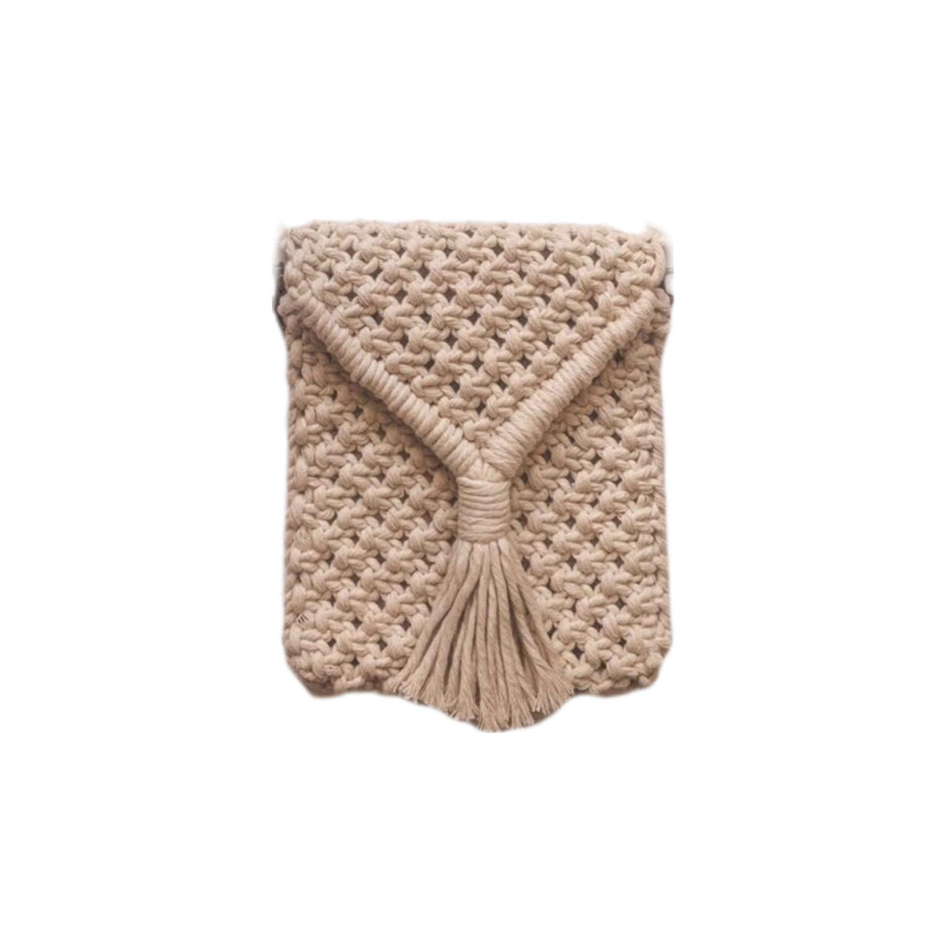 Sac à bandoulière macramé luxueux fait main Rana