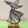 Sculpture d'art figurine minimaliste en métal - Danse Sama