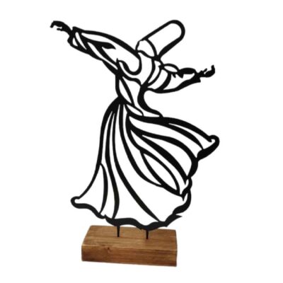 Sculpture d’art figurine minimaliste en métal – Danse Sama