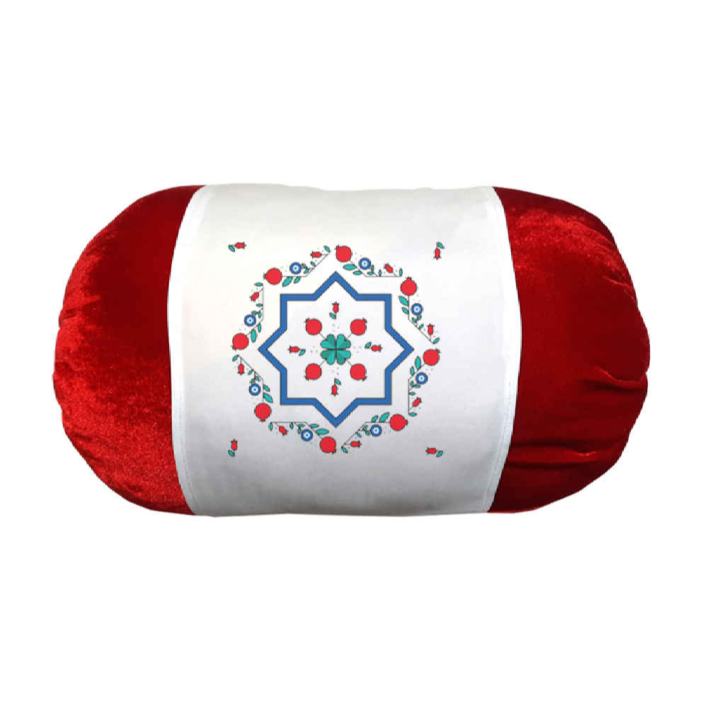 Traversin Cylindrique Persan en Velours Sadra