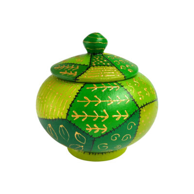 Sucrier en Poterie Persane Fait Main avec Couvercle – Chehel tekeh Artistique