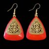 Boucles d'oreilles pendantes en métal, style traditionnel Shamim