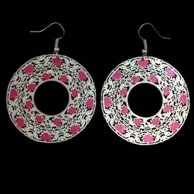 Boucles d’oreilles pendantes en métal, style traditionnel Mehr