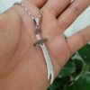 Collier épée Zulfiqar - Épée islamique en acier d'Ali ibn Abi Talib