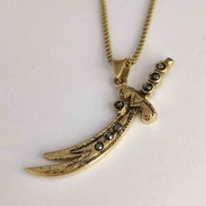 Collier épée Zulfiqar – Collier pendentif épée islamique