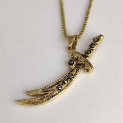 Collier épée Zulfiqar – Collier pendentif épée islamique
