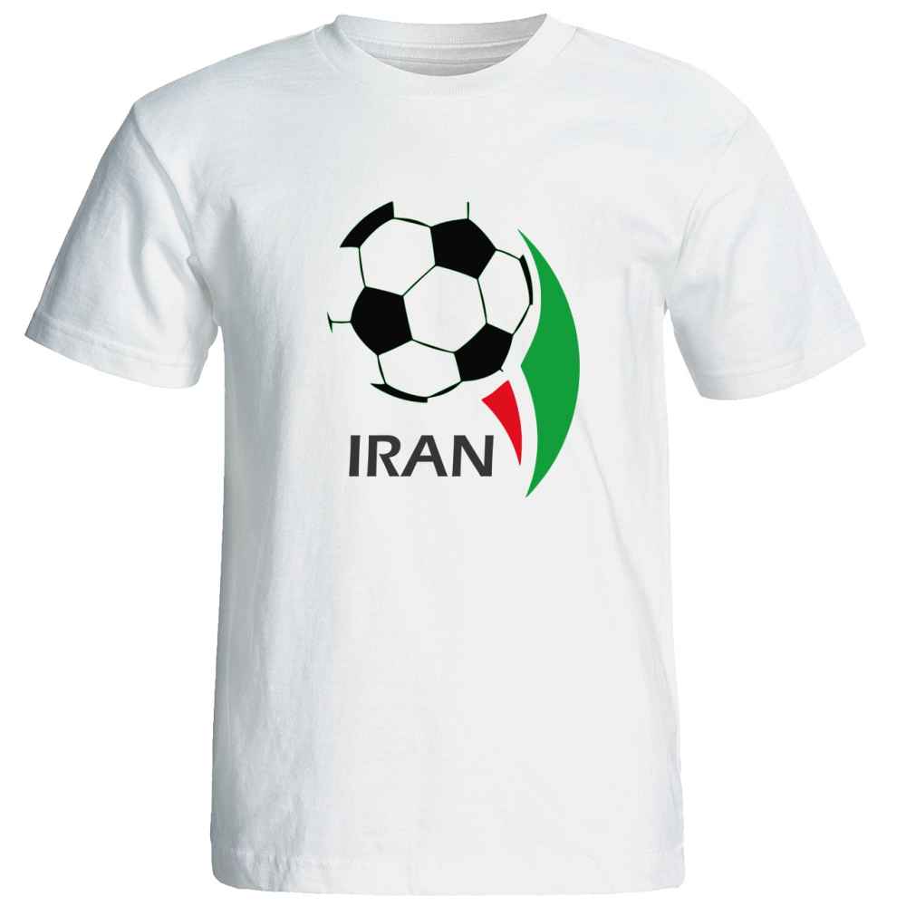 T-shirt unisexe fan de football Iran Modèle Ballon
