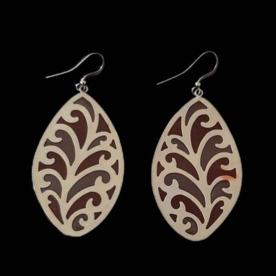 Boucles d’oreilles pendantes en métal, style traditionnel Nastaran
