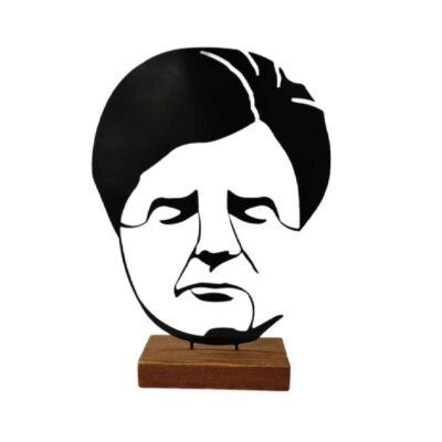 Sculpture d’art figurine minimaliste en métal – Mohammad-Reza Shajarian