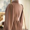 Abaya traditionnelle pour femmes musulmanes avec tissu doux
