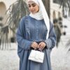 Abaya papillon traditionnelle pour femmes – Tissu coton doux