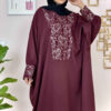 Abaya papillon élégante pour femmes – Tissu crêpe doux