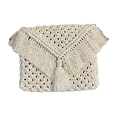 Sac à bandoulière macramé luxueux fait main