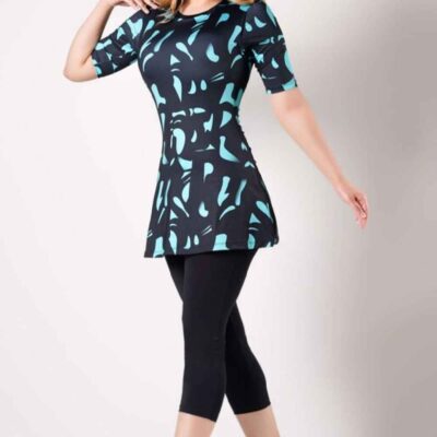 Burkini de Bain pour Femmes à Manches Courtes Modèle Safa