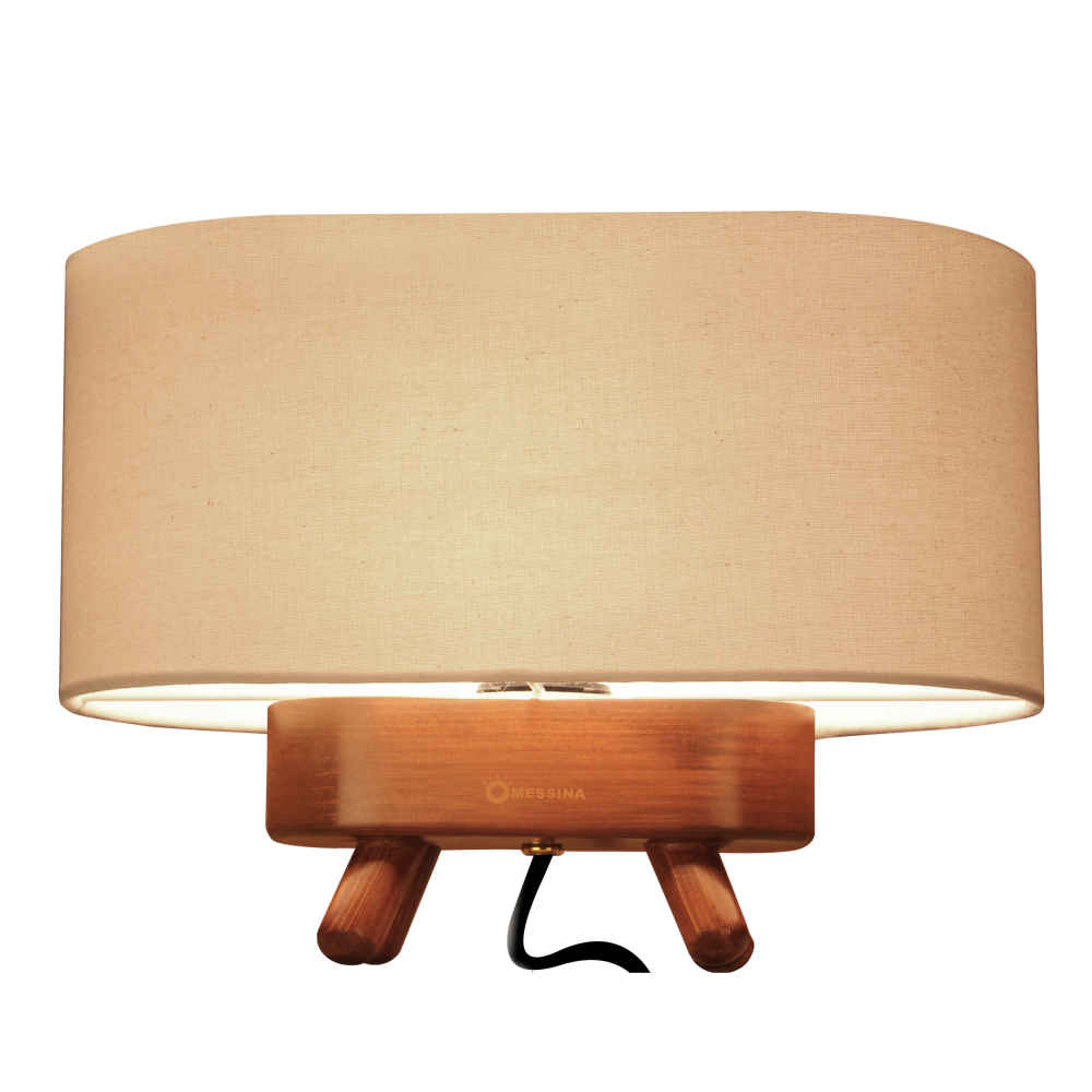 Lampe de table en bois fait main – modèle Nasrin