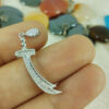 Collier épée Zulfiqar - Collier épée islamique en argent d'Imam Ali