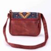 Sac à bandoulière fait main avec design géométrique