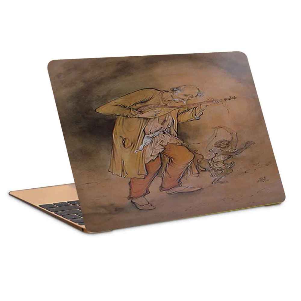 Autocollant sticker pour ordinateur portable modèle Vieil homme persan
