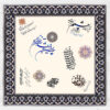 Nappe en velours design inspiré de la calligraphie perse Eshgh