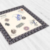 Nappe en velours design inspiré de la calligraphie perse Eshgh