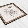 Nappe en velours design inspiré de la calligraphie perse Sanama